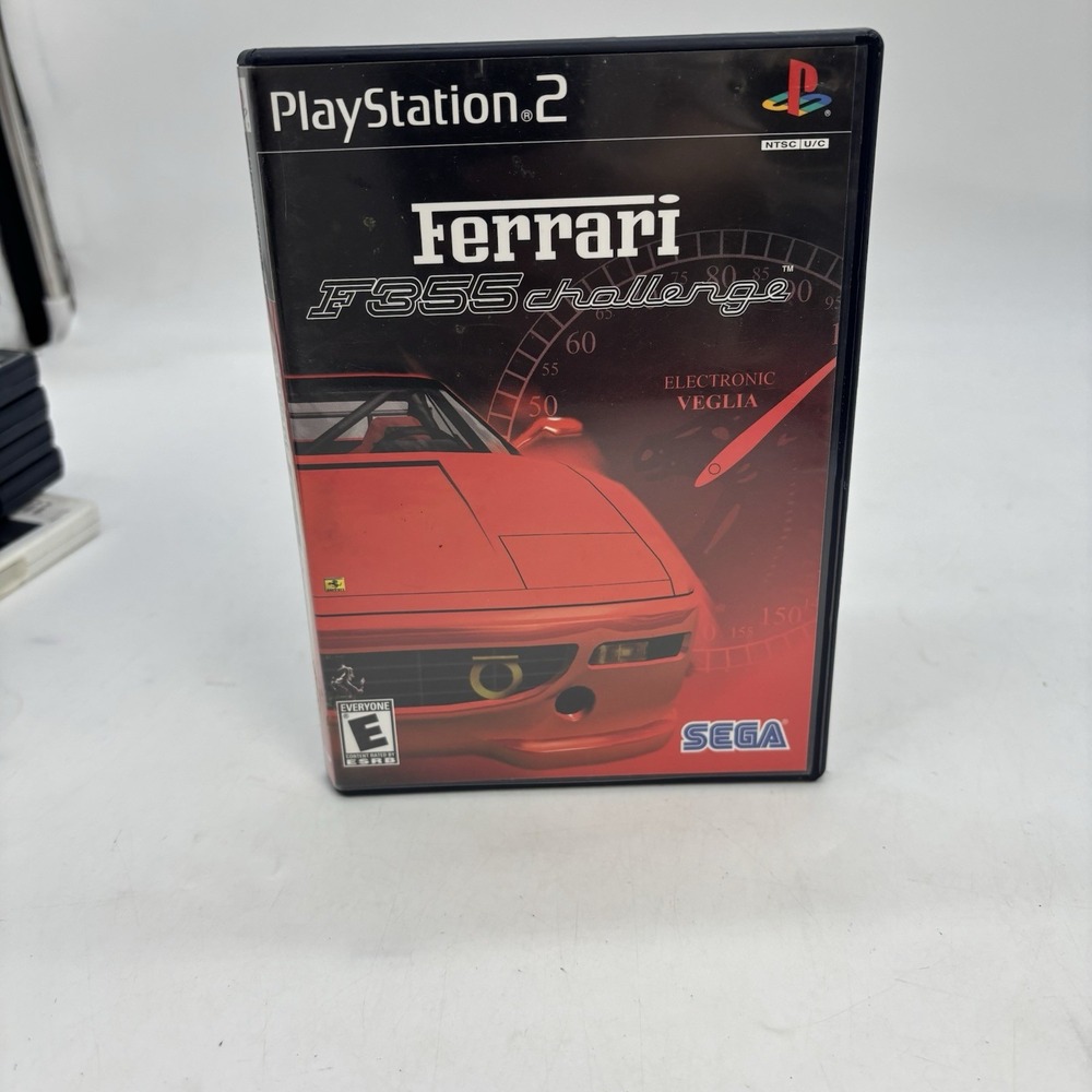 Ferrari F355 Challenge PlayStation 2 PS2 Complete CIB Untested Disc Is Scuffed